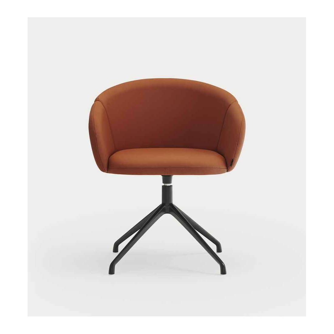 ADD PU BLACK otočná židle s... 2