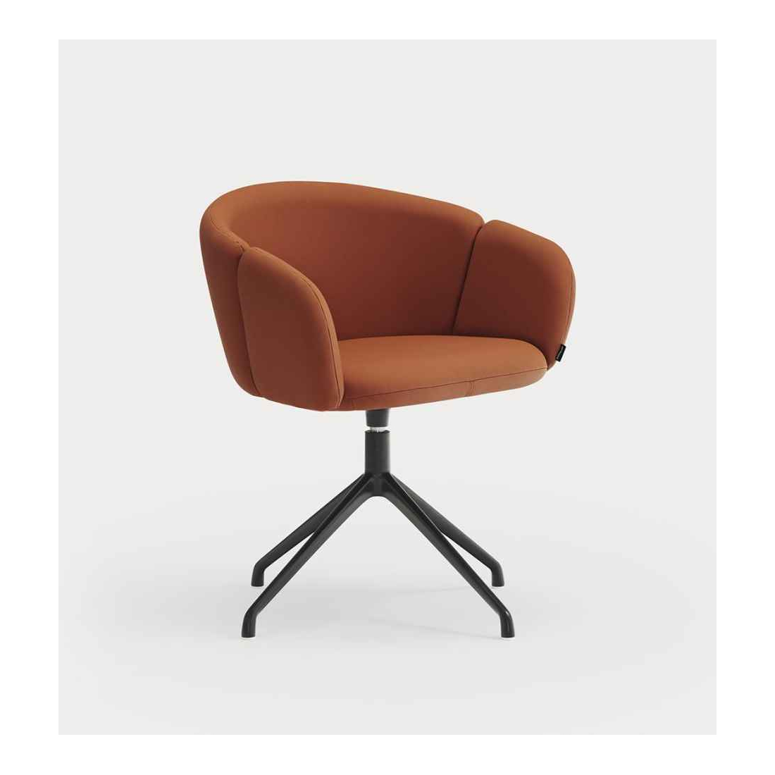 ADD PU BLACK otočná židle s...