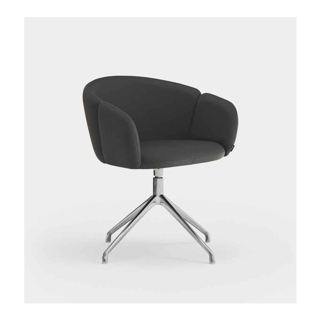 ADD PU SILVER otočná židle...