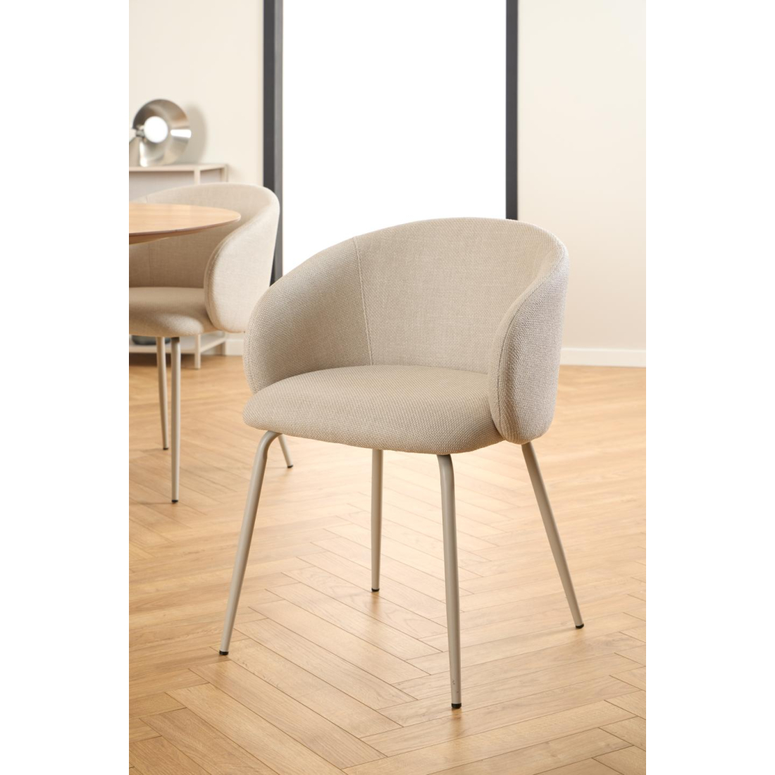 ELENA jídelní béžová židle 2