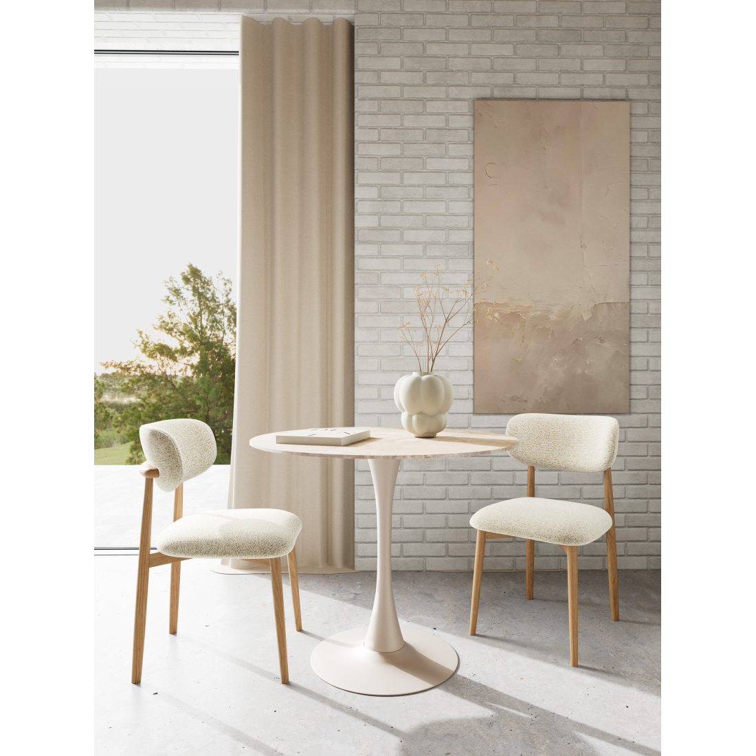 LONSA židle s dubovýma nohama 2