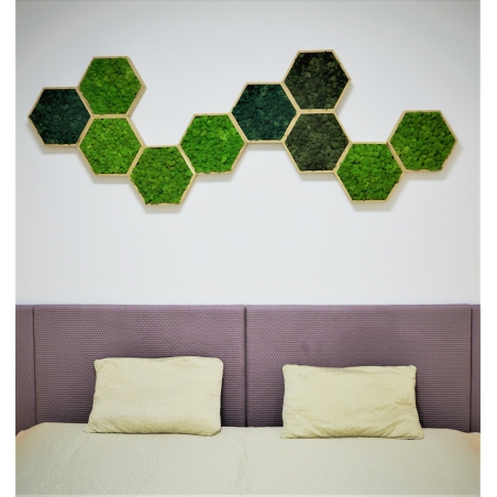 Machový 6-uholník z masívneho dubu