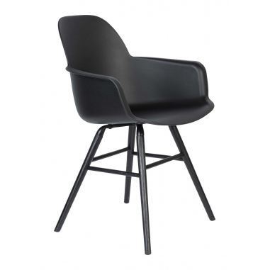 ZUIVER ALBERT KUIP ALL BLACK křeslo