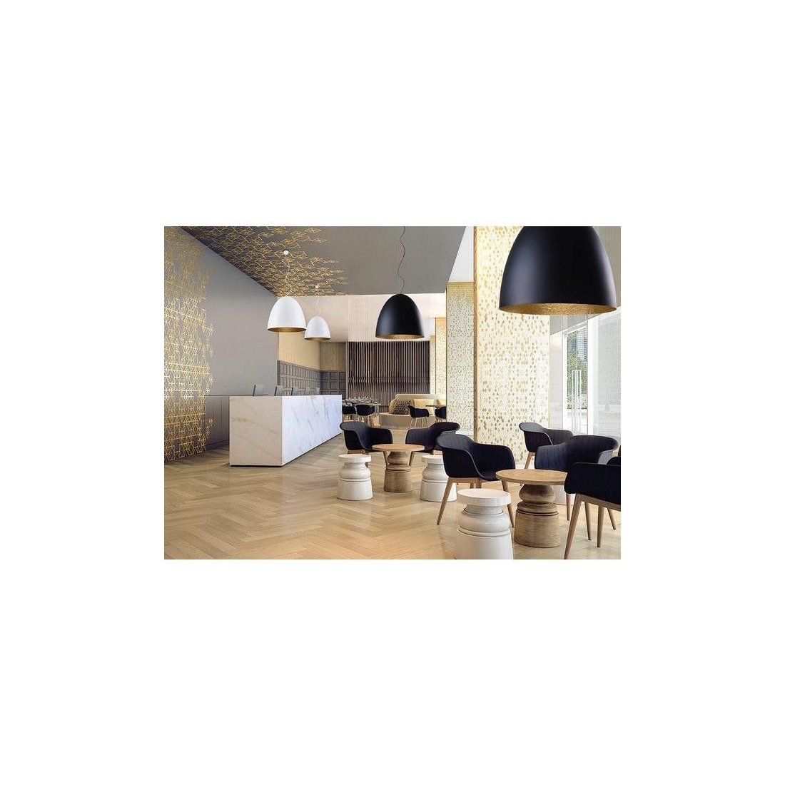 EGG BLACK visící lampa 2