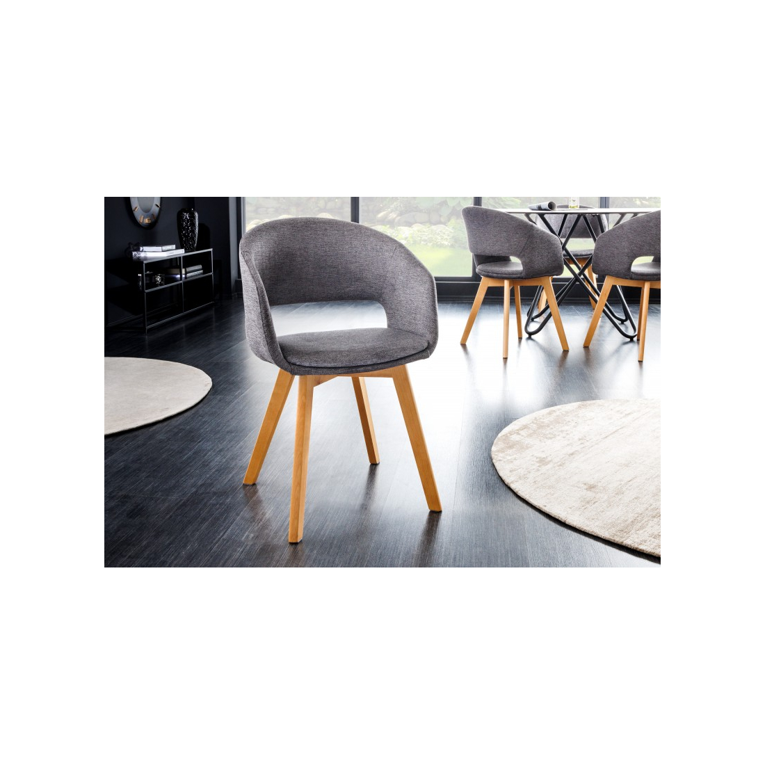 N-STAR šedá židle 2