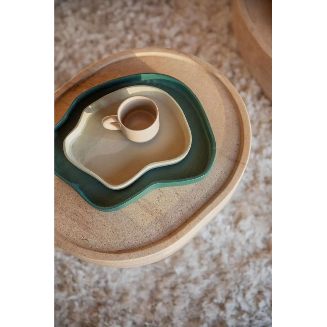 ZUIVER REVOLT IVORY podnos 2