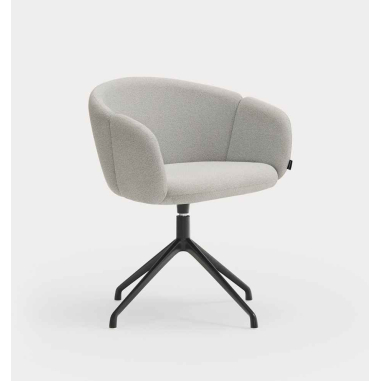 ADD FABRIC BLACK otočná židle s...