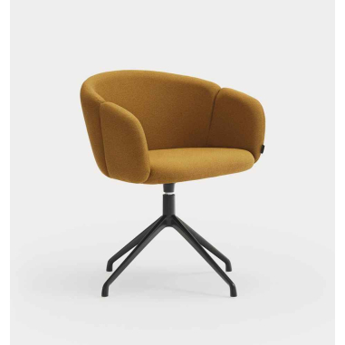 ADD FABRIC BLACK otočná židle s...