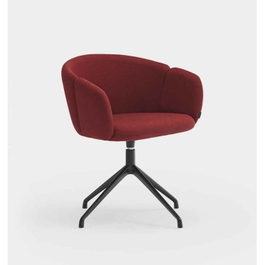 ADD FABRIC BLACK otočná židle s...