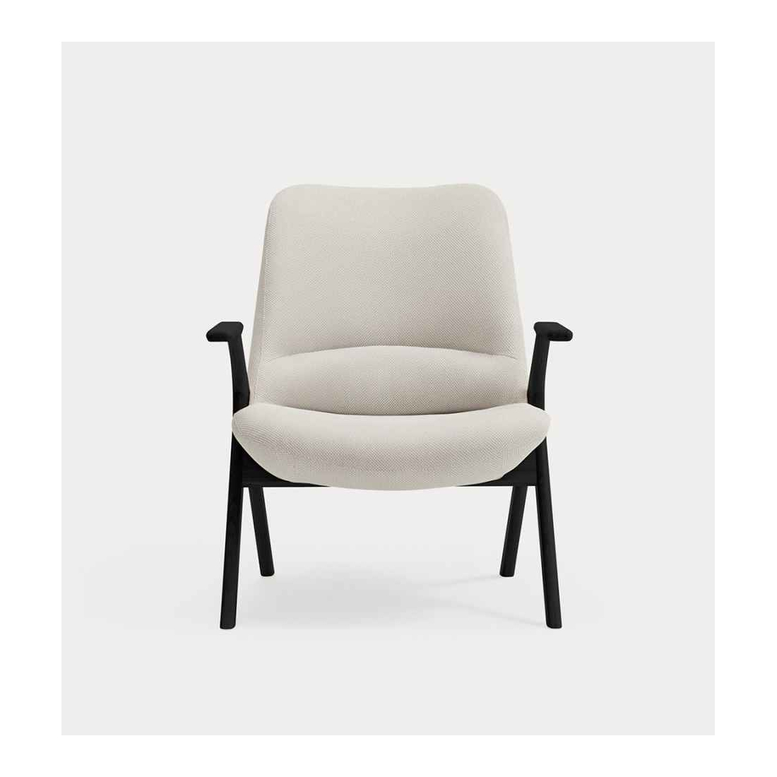 DINS LOW WOOD BLACK křeslo 2