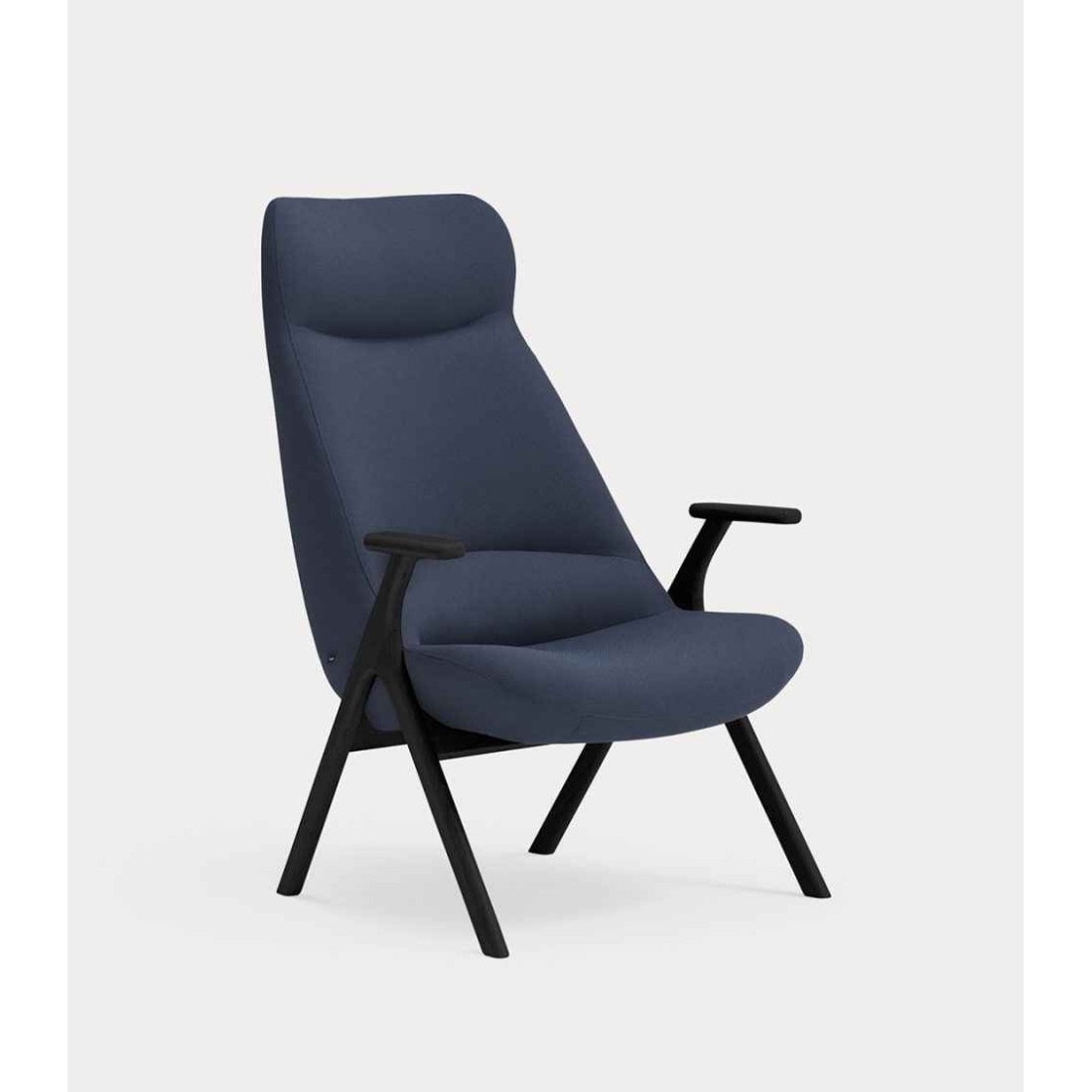 DINS HIGH WOOD BLACK křeslo