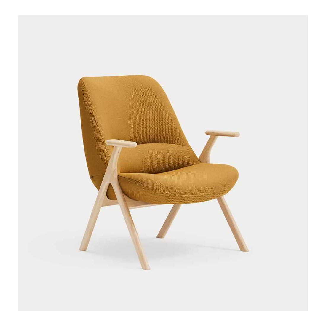 DINS LOW WOOD NATURAL křeslo